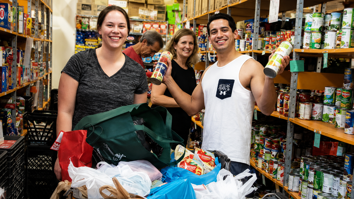Lockheed Martin volunteers at the NVFS Hunger Resource Center